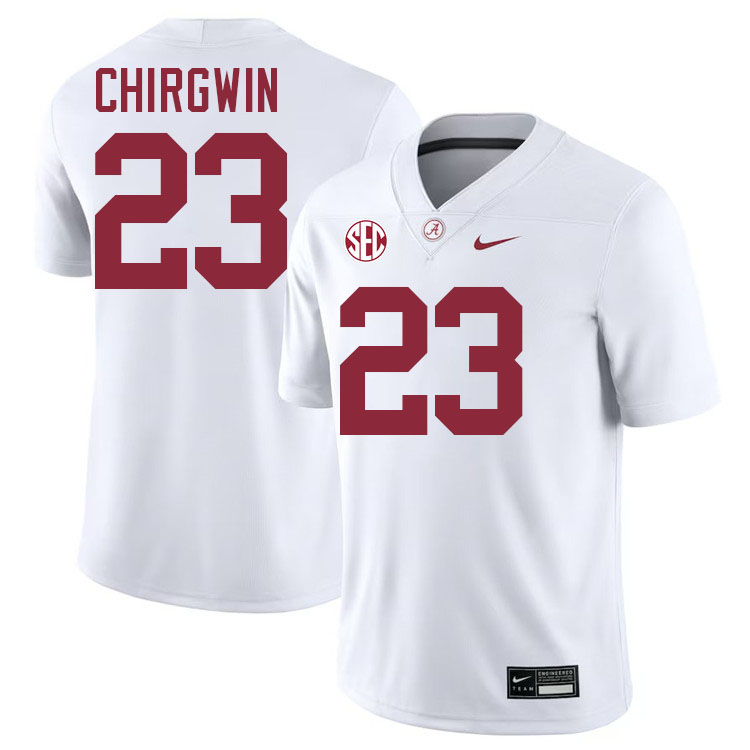 #23 MJ Chirgwin Alabama Jersey,University Of Alabama Crimson Tide Football Jersey,Uniforms-White